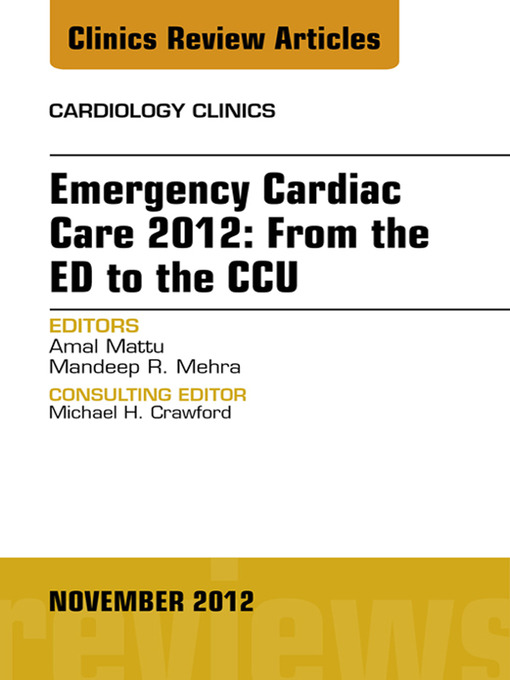 Title details for Emergency Cardiac Care 2012 by Amal Mattu - Available